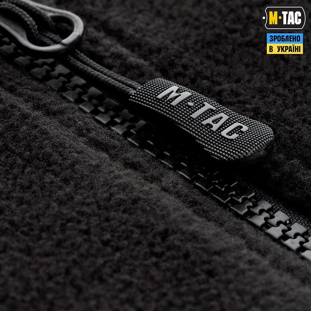 Куртка-кофта флісова M-Tac Alpha Microfleece GenII M Чорний (5919) - фото 8