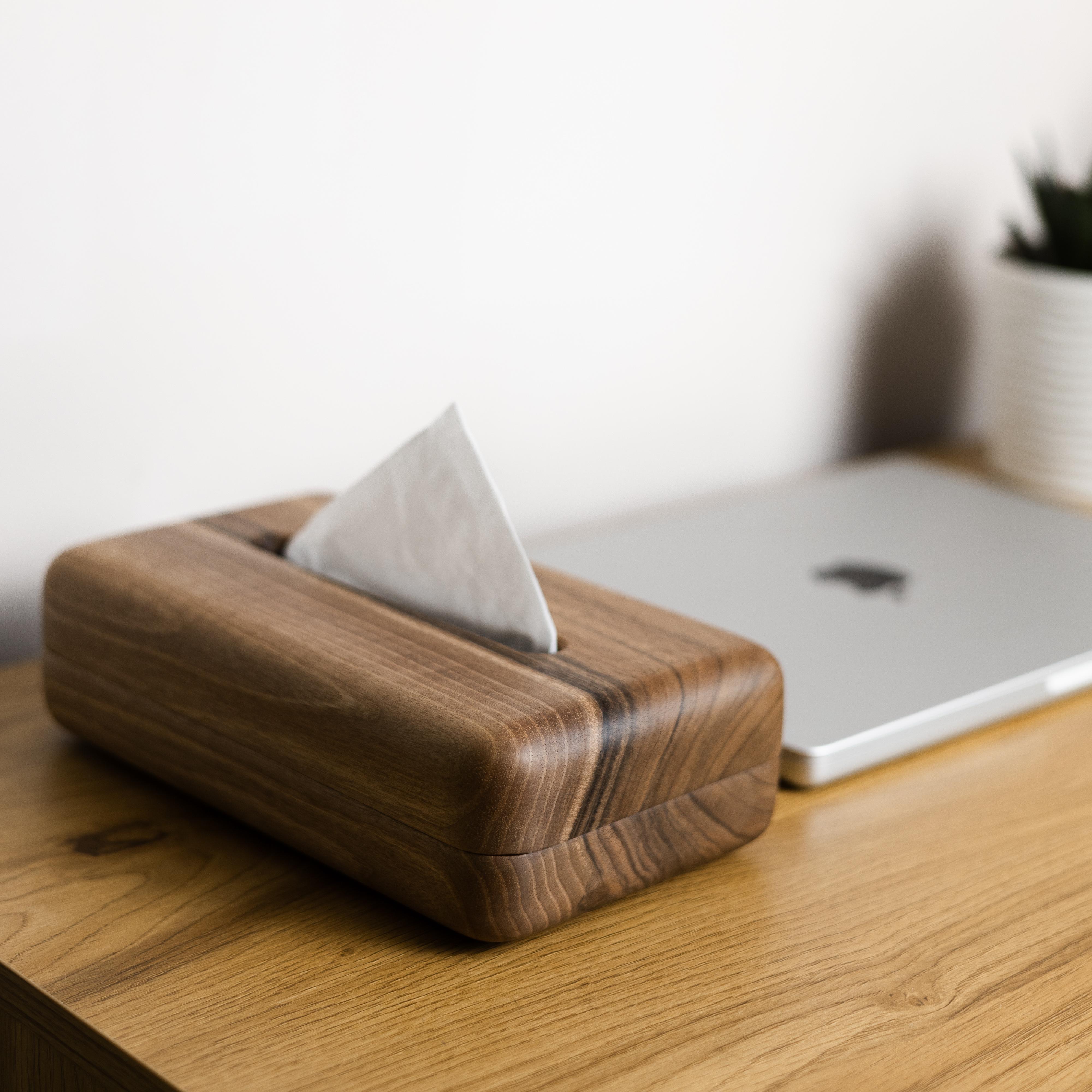 Диспенсер для серветок дерев'яний Горіх (24460419) - фото 2 Диспенсер для серветок дерев'яний Горіх (24460419) - фото 2