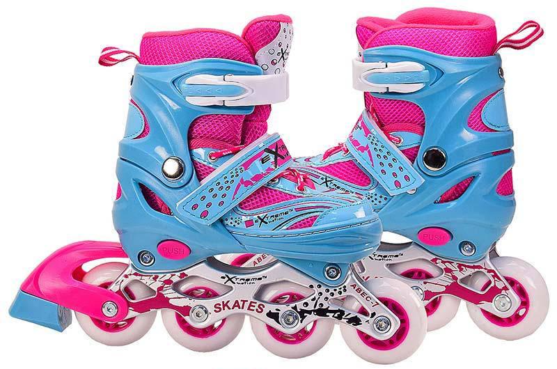 Ролики Extreme Motion L металлическая рама колеса PVC со светом R2074 Ролики Extreme Motion L металлическая рама колеса PVC со светом R2074