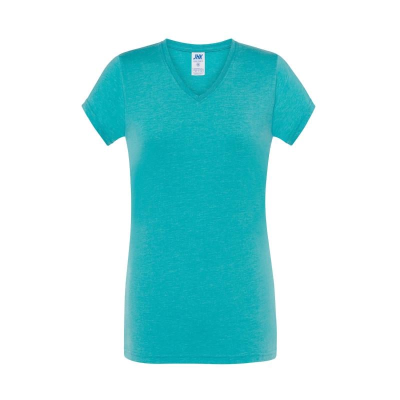 Футболка JHK LADY COMFORT V-NECK S Бирюзовый (TUH)