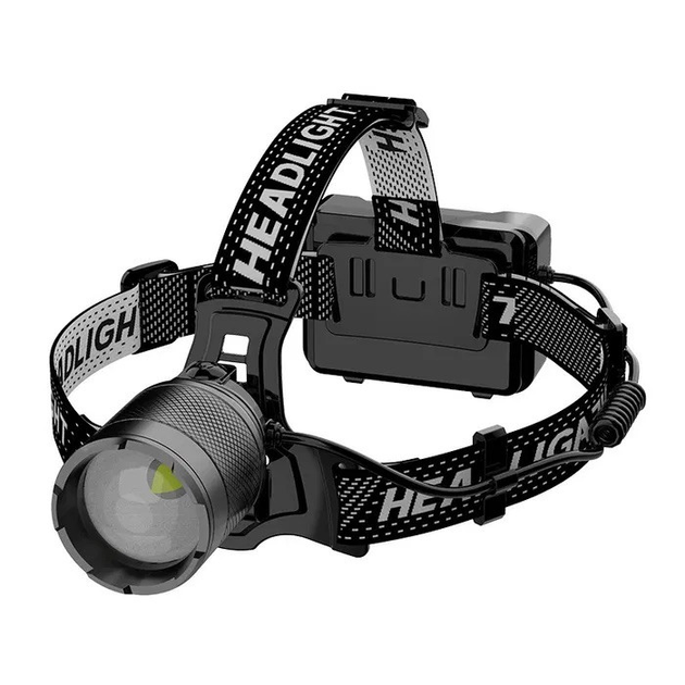 Фонарь налобный аккумуляторный SY-8119-2-TG Cree T6 1200lm Type-C PX4 Черный (ML-05211)