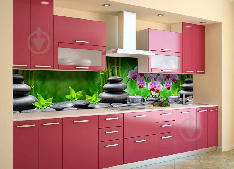 Скинали на кухню Zatarga «Тайский Релакс» 600х3000 мм виниловая 3Д наклейка кухонный фартук самоклеящаяся Z180628/2