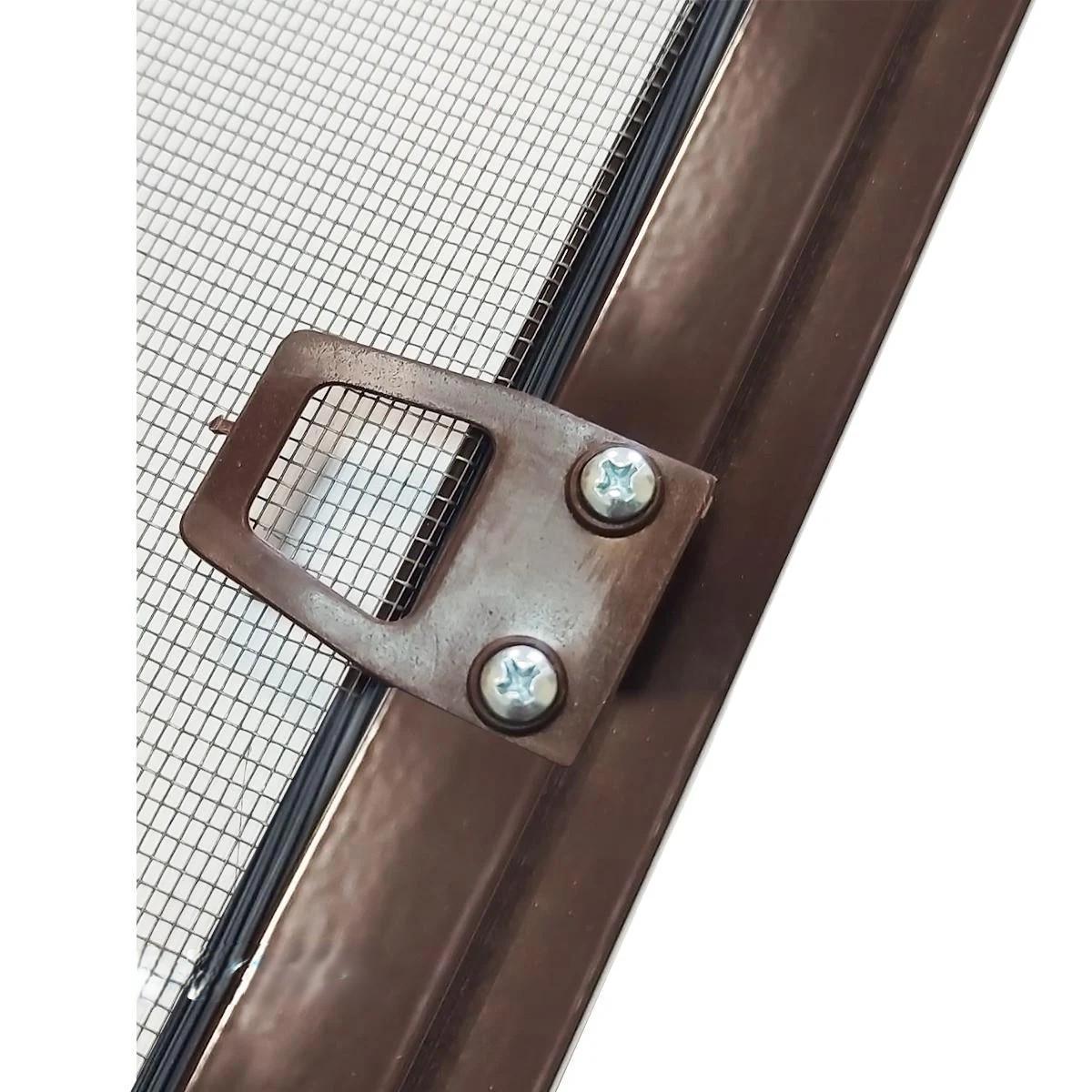 Москітна сітка з внутрішнім кріпленням для вікон/дверей на балкон Коричневий (2660393858) - фото 4