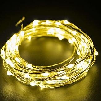 Светодиодная гирлянда LTL Капля росы 10 м 100LED Желтый