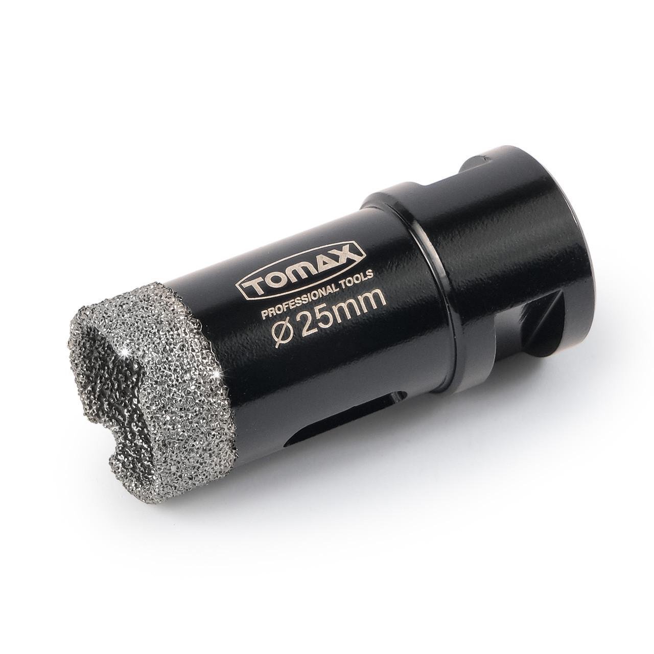 Коронка для плитки/керамогранита TOMAX 25 мм на УШМ/болгарку алмазная (2244818497)