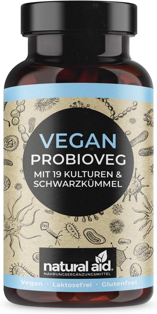 Витамины для иммунитета Natural Aid ProbioVeg 19 бактериальных культур с черным тмином 90 капс. (50096200)