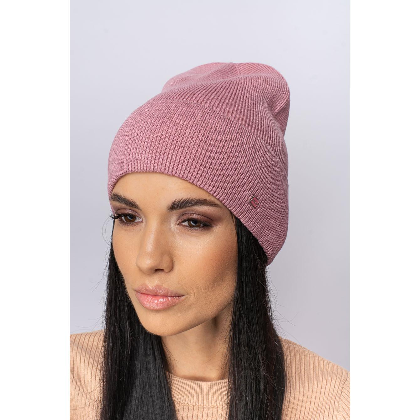 Шапка женская вискозная Leks Банер one size Розовый рассвет