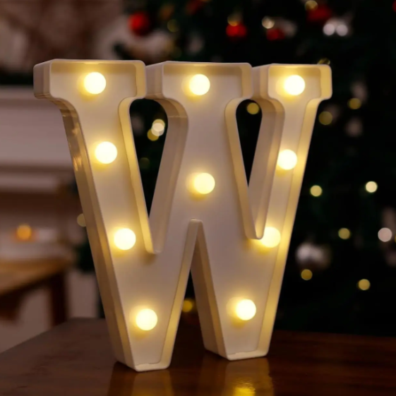 Літера з підсвіткою W об'ємна маленька 21x22 см Білий (553110/22) - фото 2 Літера з підсвіткою W об'ємна маленька 21x22 см Білий (553110/22) - фото 2