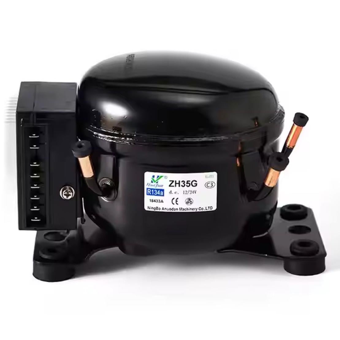 Компрессор для автохолодильника 12/24 Вольт Anuodan ZH35G R-134a DC12V DC24V