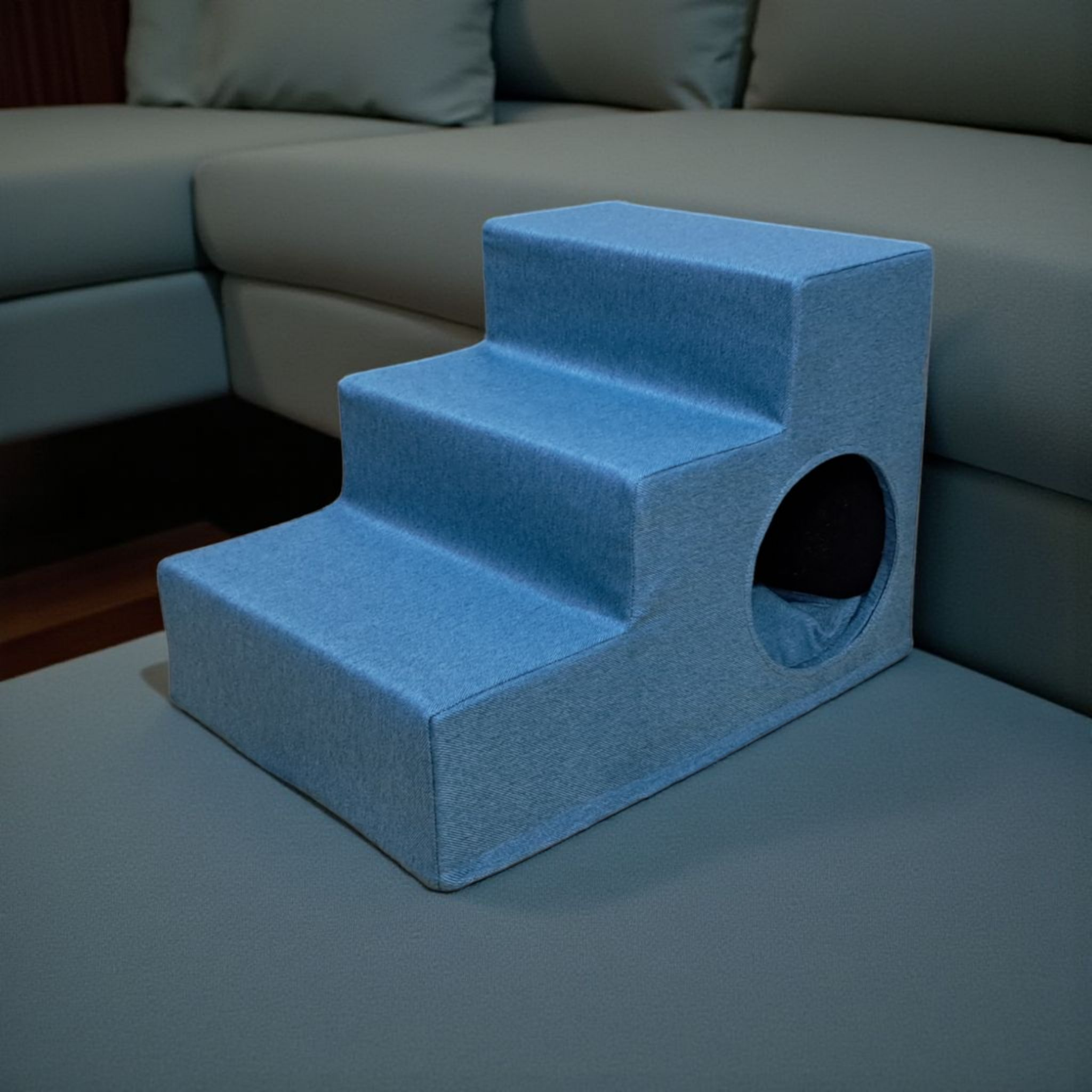 Ступень для собак 36х35х50 см Бирюзовый (31195357)