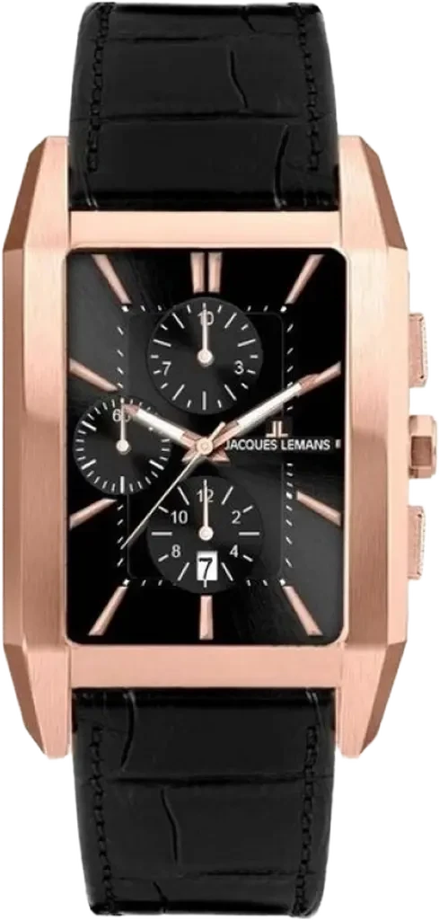 Наручные часы мужские Jacques Lemans Torino 1-2161.1F со стальным корпусом WR 50 м и черным циферблатом Наручные часы мужские Jacques Lemans Torino 1-2161.1F со стальным корпусом WR 50 м и черным циферблатом