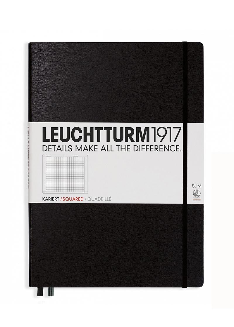 Блокнот Leuchtturm1917 Master Slim A4+ клетка Черный (310174)