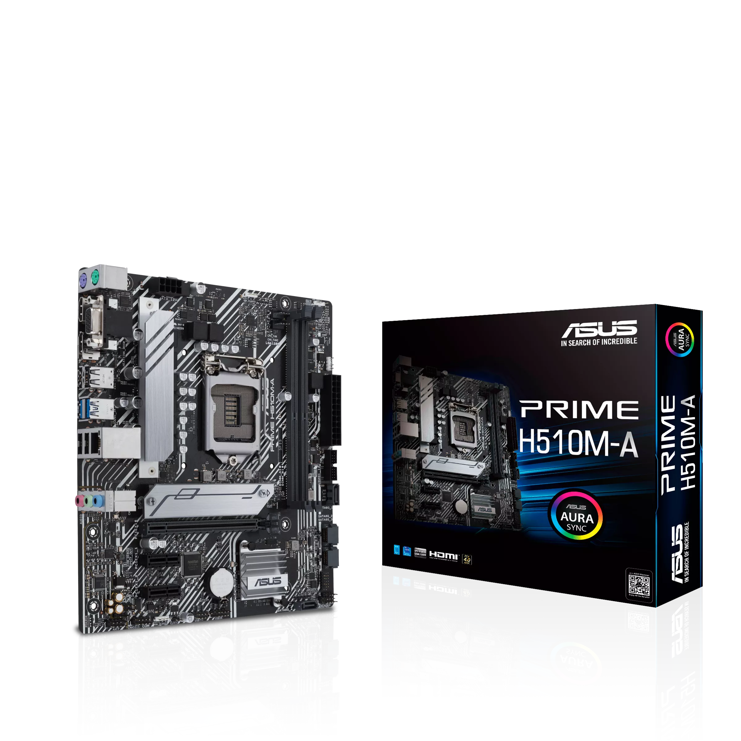 Материнская плата Asus PRIME H510M-A IntelH510 LGA1200 2 слота DDR4 Micro-ATX (583061) - фото 5