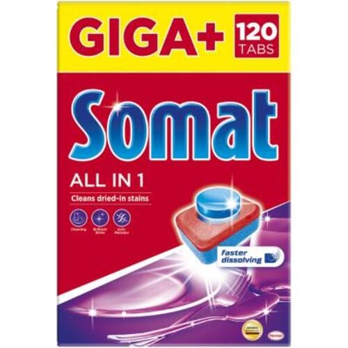 Таблетки для посудомийних машин Somat All in 1 120 шт. (9000101535297)