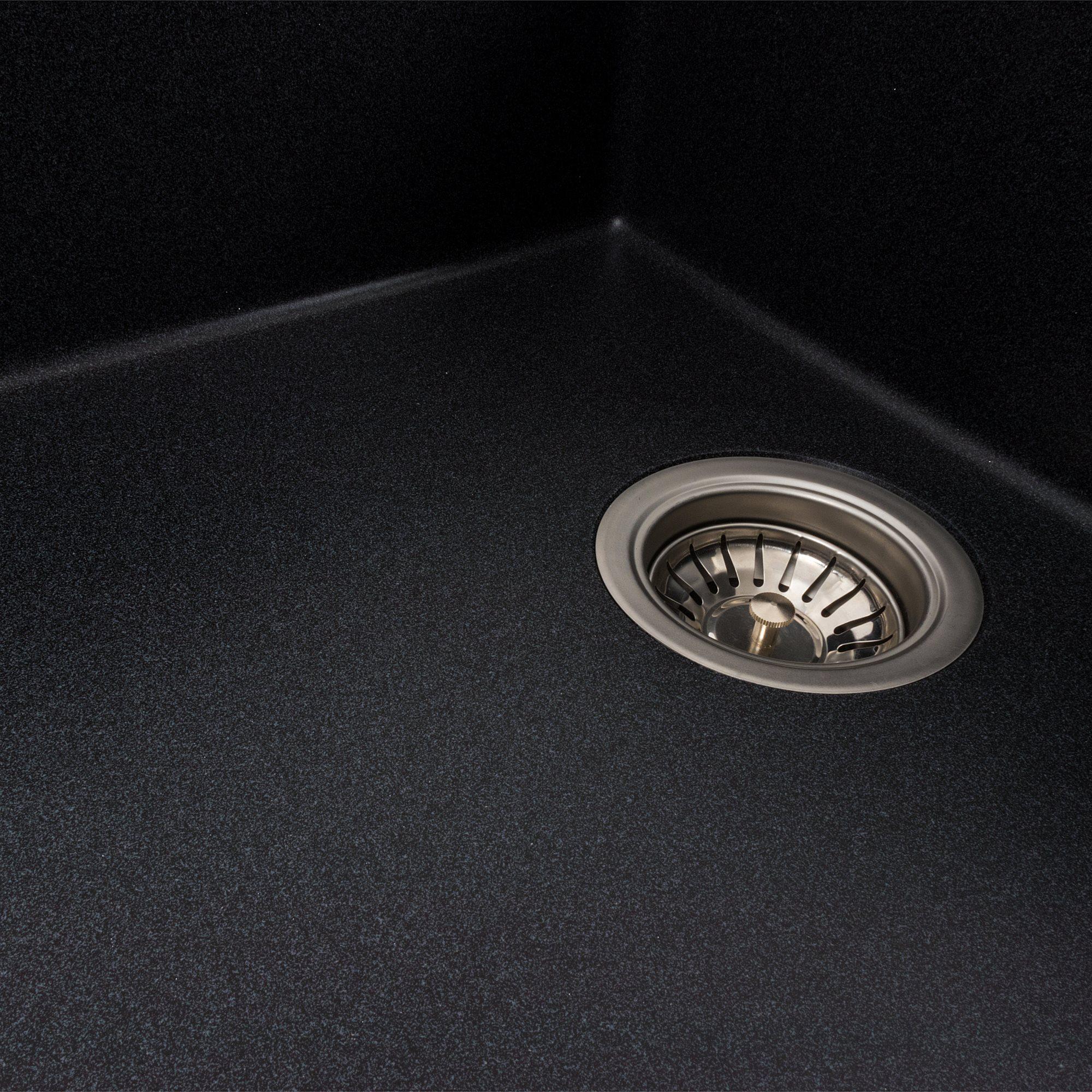 Мийка для кухні гранітна Platinum 8650 DIAMOND матова Карбон - фото 5 Мийка для кухні гранітна Platinum 8650 DIAMOND матова Карбон - фото 5