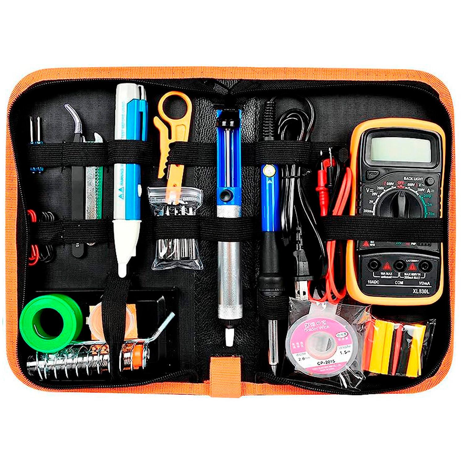 Паяльний набір у пеналі 60W 200-450 °C жала 900М/тестер/олово/каніфоль/інструменти (2000996194323) Паяльний набір у пеналі 60W 200-450 °C жала 900М/тестер/олово/каніфоль/інструменти (2000996194323)