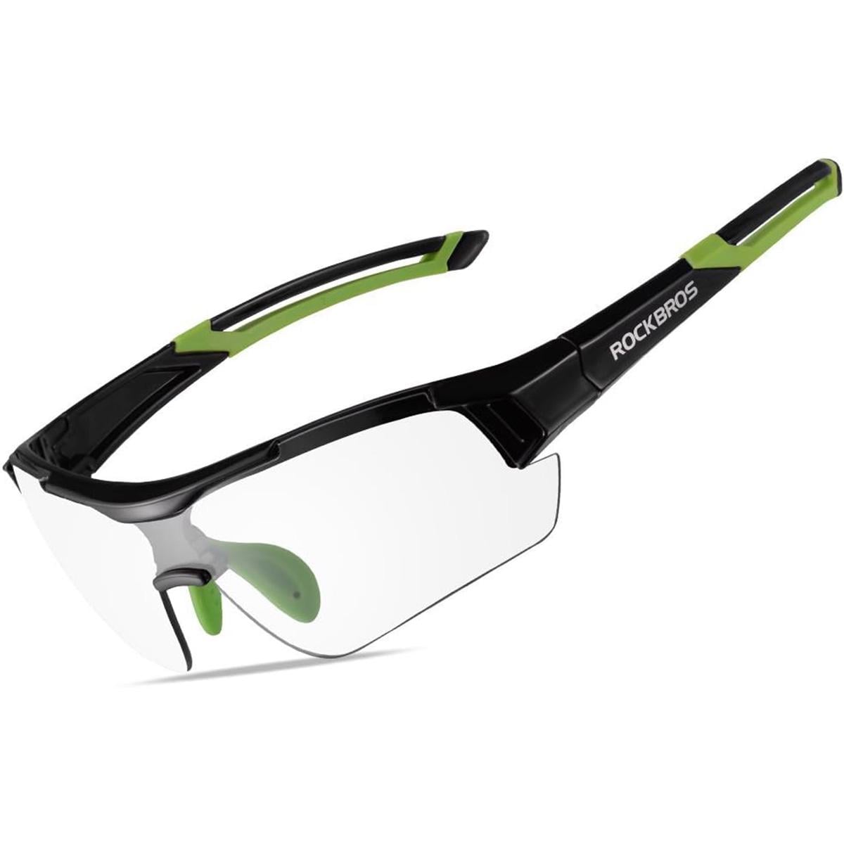 Спортивные солнцезащитные очки ROCKBROS 10113 фотохромные Черный/Салатовый (RB-10113-2413)