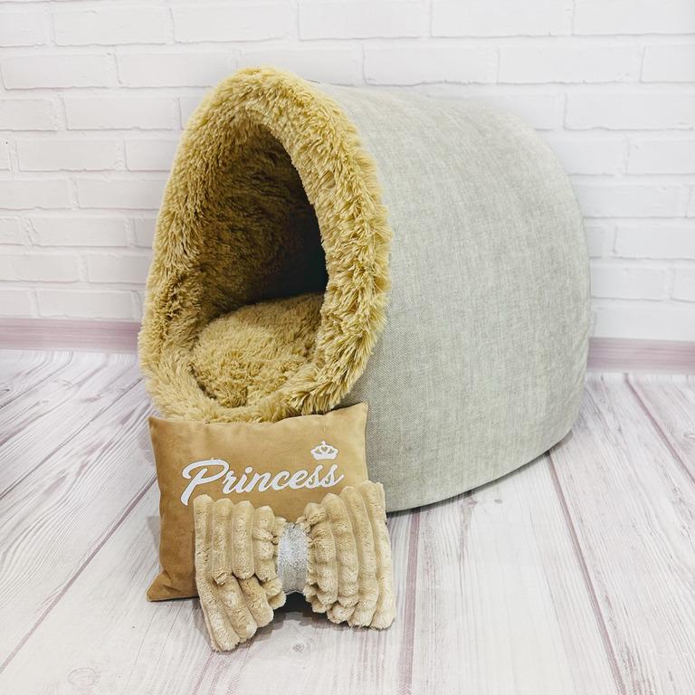 Будиночок для собак Amore mio Cane Princess до 4 кг 42х42х45 см (ЕН-0019)