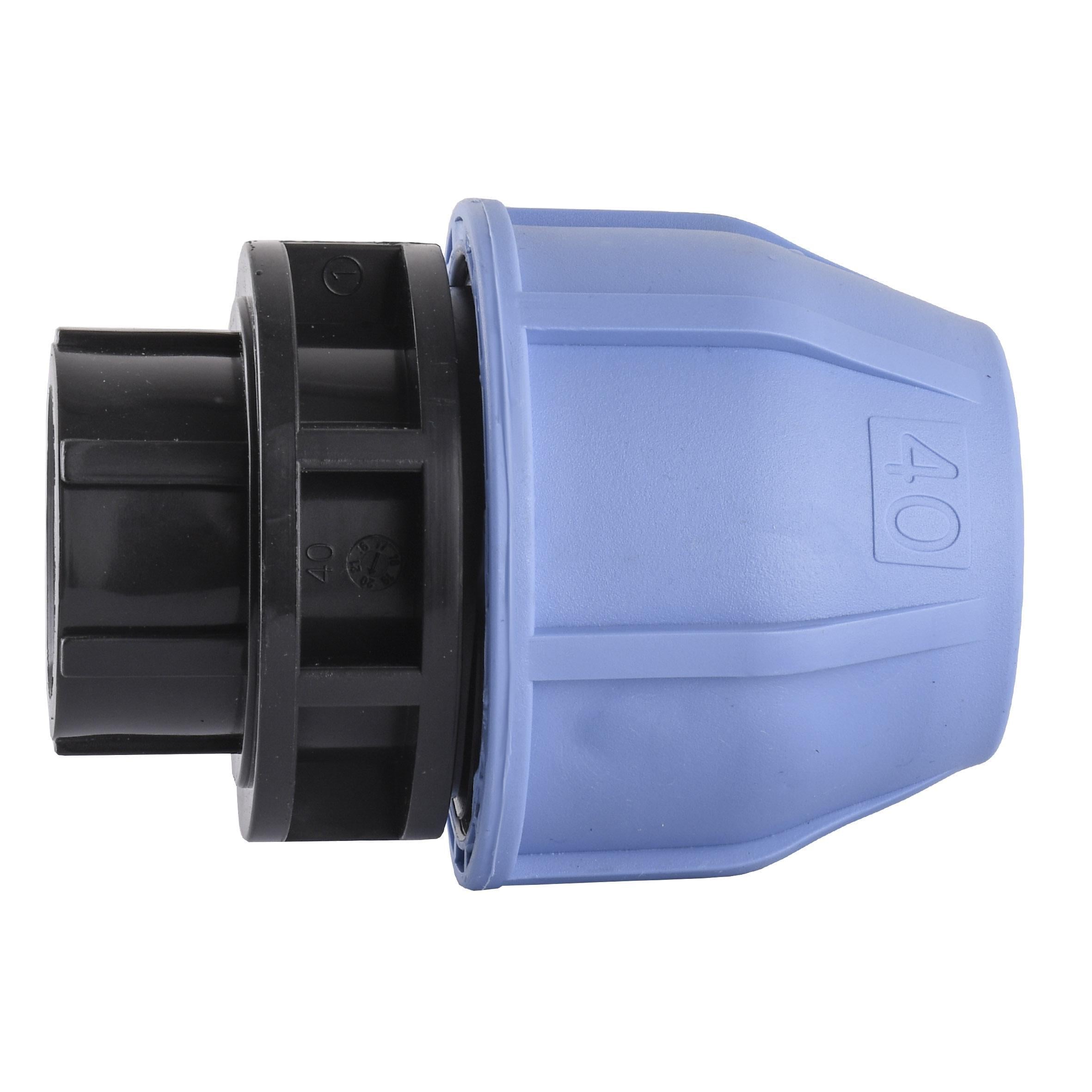 Муфта ПНД Vsplast 40 мм x 1" ВР 2002 (000007703) Муфта ПНД Vsplast 40 мм x 1" ВР 2002 (000007703)