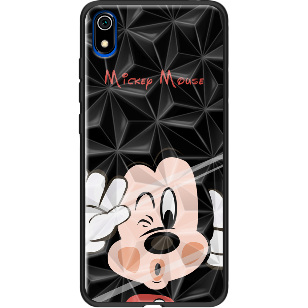 Чехол Boxface Xiaomi Redmi 7A Mister M Черный силикон с призмой (37400-cc58-37869)