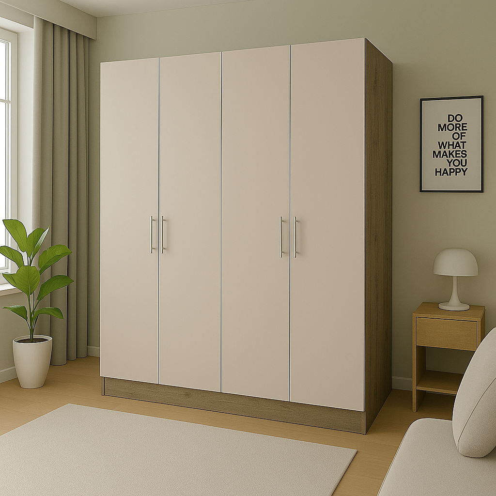 Шкаф распашной ШР4 SENAM 2100х1400х450 мм корпус Дуб Крафт Серый фасад ДСП Кашемир (ШР4.21.45.14.К) Шкаф распашной ШР4 SENAM 2100х1400х450 мм корпус Дуб Крафт Серый фасад ДСП Кашемир (ШР4.21.45.14.К)