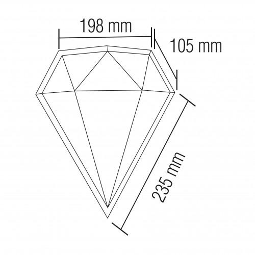 Світильник світлодіодний Horoz Electric Carat-12 12W фасадний (14685197) - фото 2