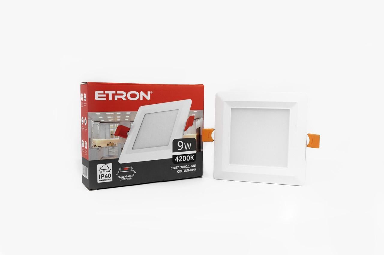 Світильник точковий ETRON Downlight 9W 4200K ІР40 (15346-е)