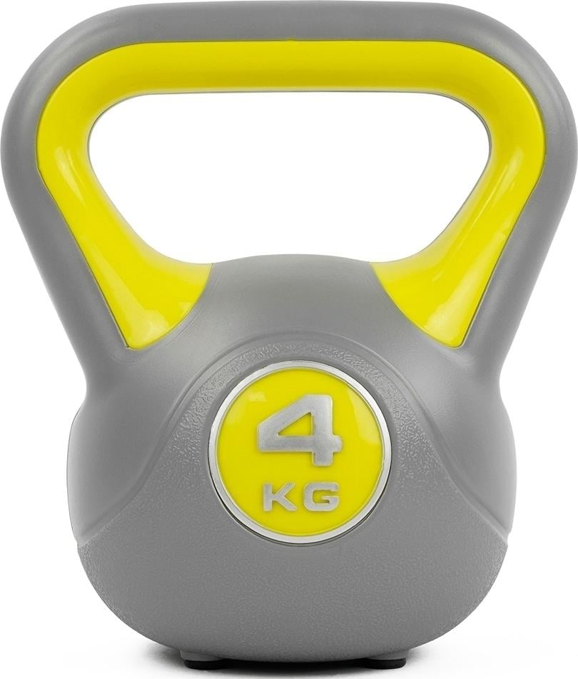 Гиря LiveUp PLASTIC KETTEL BELL 4,0 кг Желто-серый (LS2047-4) Гиря LiveUp PLASTIC KETTEL BELL 4,0 кг Желто-серый (LS2047-4)