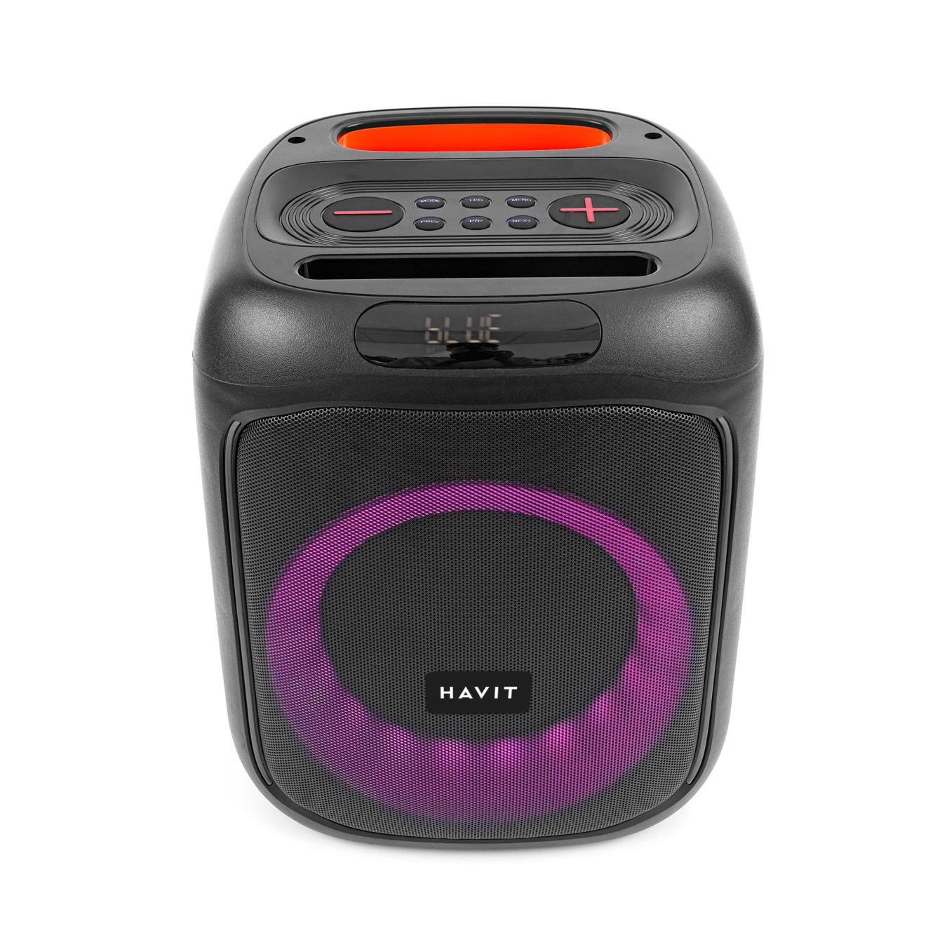 Портативная колонка с микрофоном Havit SQ146BT 60W RGB Black (SQ146BT) - фото 8