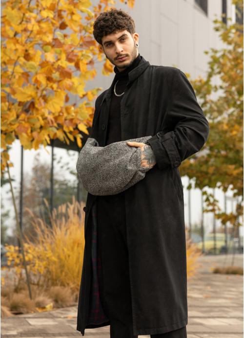 Мужская сумка хобо Sambag тканевая Серый (722058428) - фото 4 Мужская сумка хобо Sambag тканевая Серый (722058428) - фото 4