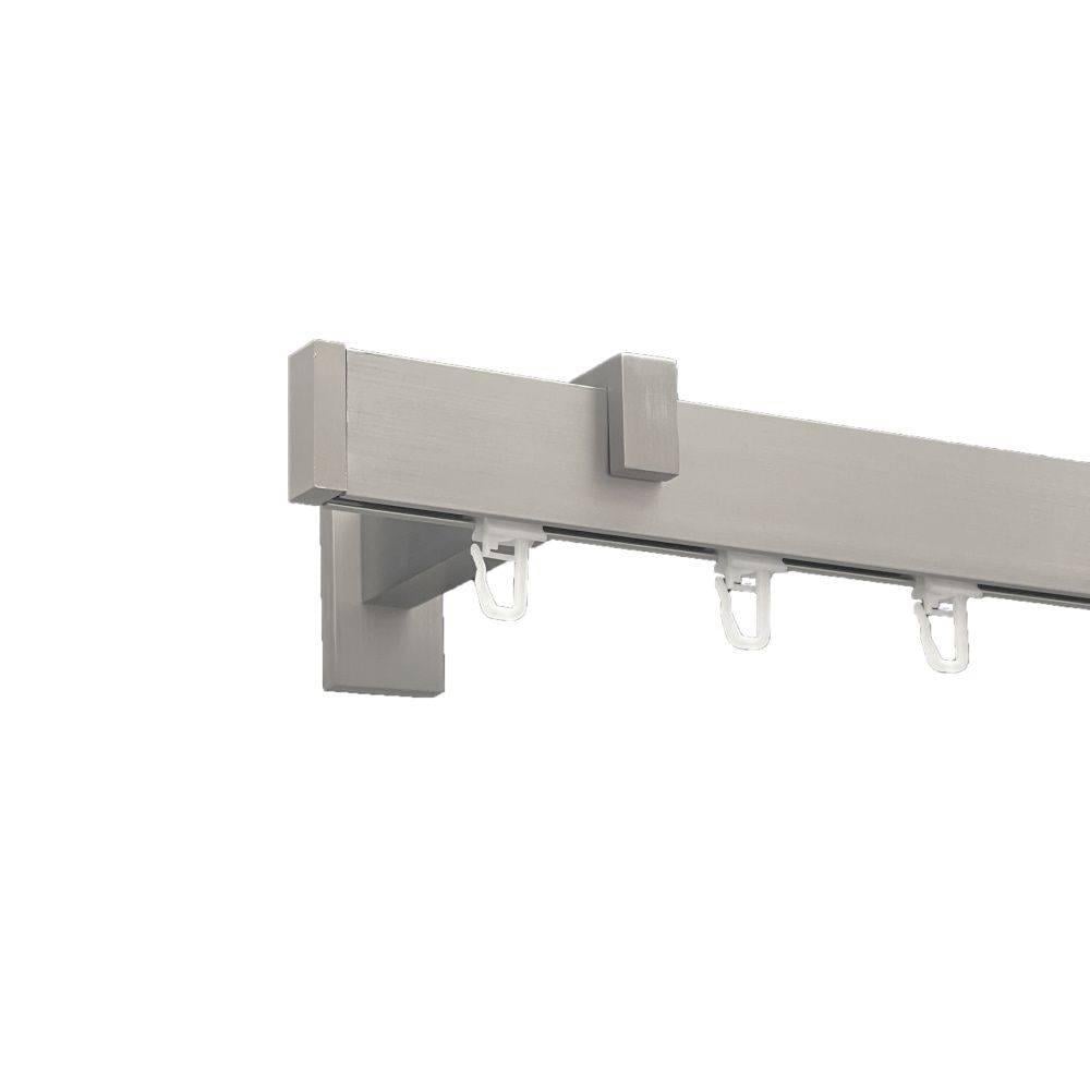 Карниз профильный Орвит SQUARE LINE одинарный 15 см 3,0 заглушка Стальной (224-0048)