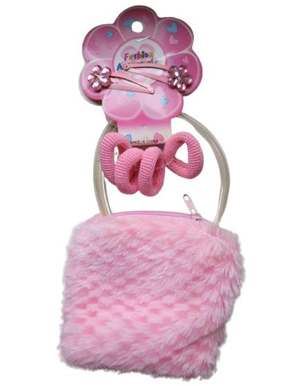 Набір дитячий для дівчаток із сумочкою Рожевий (13454542)