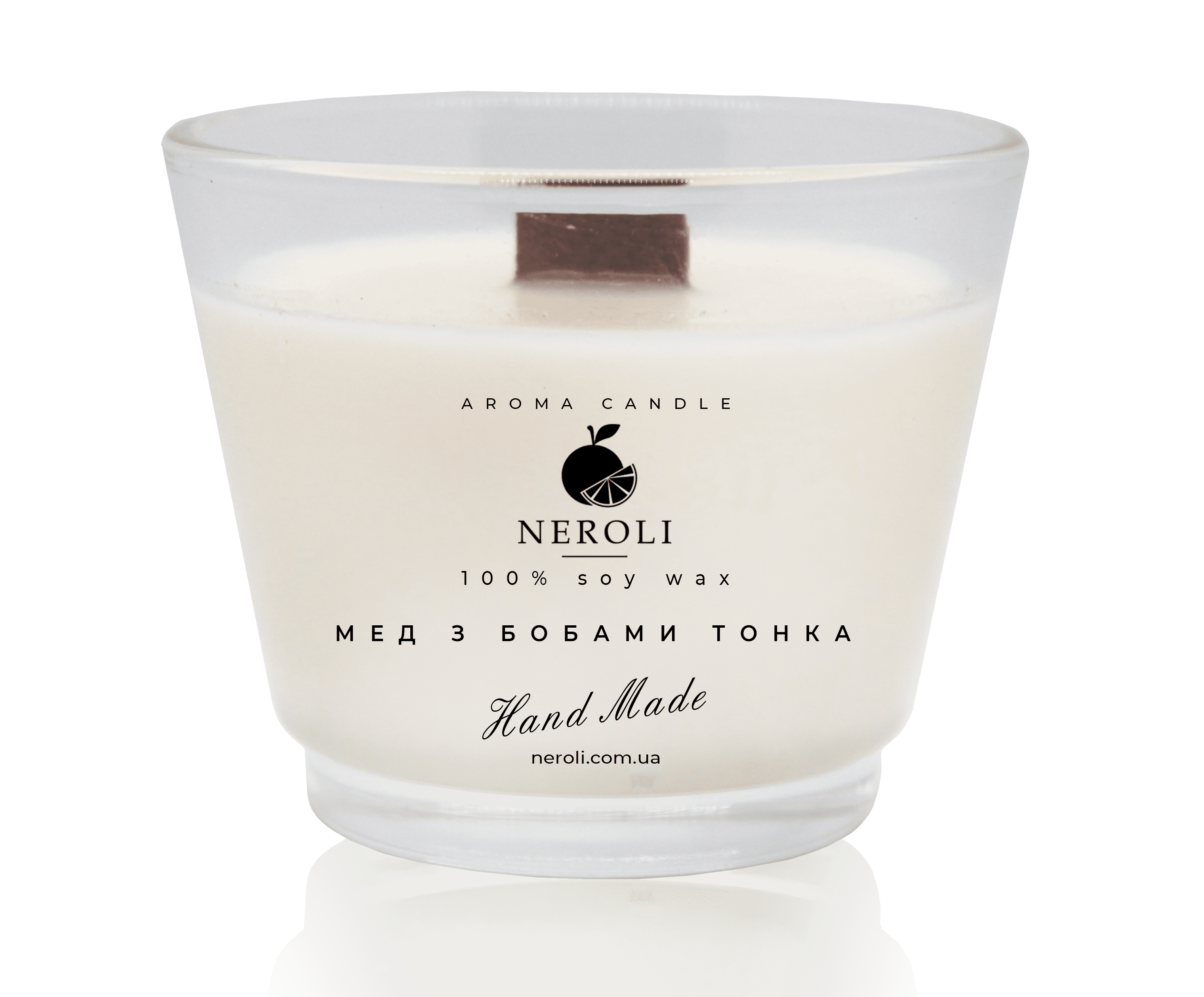 Аромасвеча соевая NEROLI Мед с Бобами тонка Crystal Grace 100 мл Аромасвеча соевая NEROLI Мед с Бобами тонка Crystal Grace 100 мл