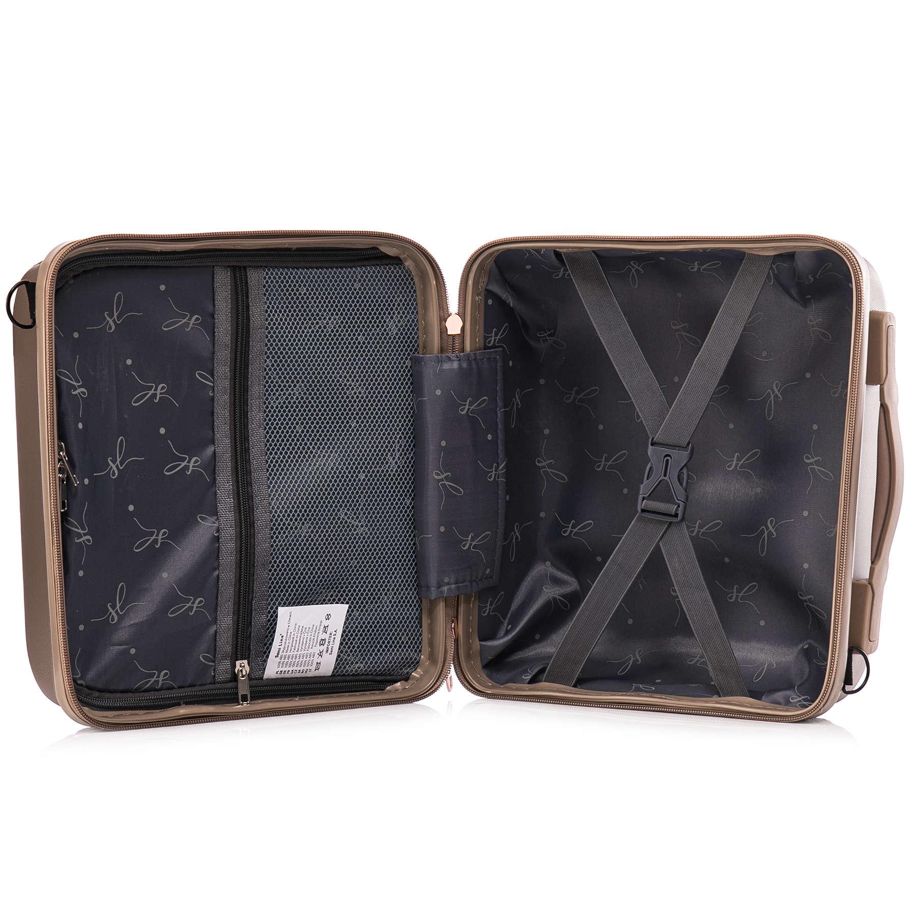 Бьюті-кейс SEMI LINE 16L Champagne (T5668-1) - фото 2 Бьюті-кейс SEMI LINE 16L Champagne (T5668-1) - фото 2