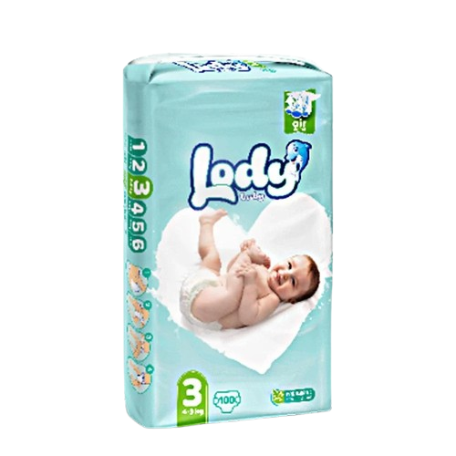 Детские подгузники дышащие LODY AIR MEGA MIDI р. 3 4-9 кг 100 шт./уп. (000006642)