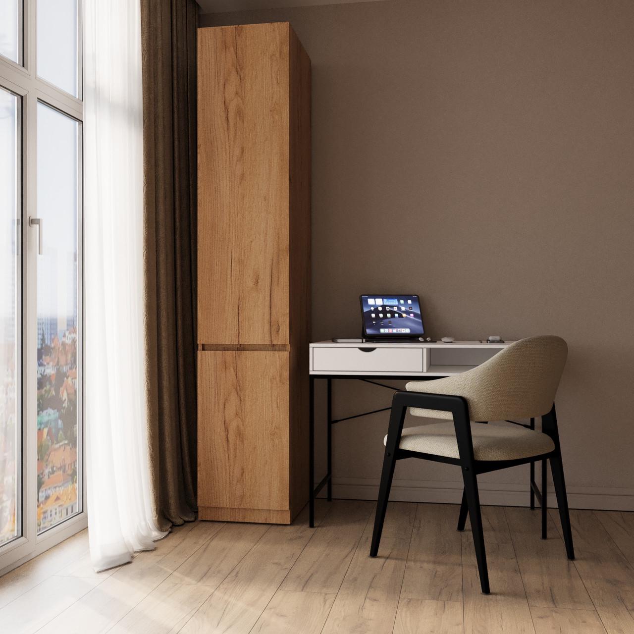 Пенал MEBEX с 4 полочками 40х50х210 см Дуб Крафт (VL4S400DC) - фото 1