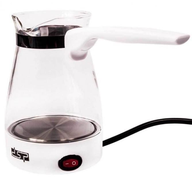 Турка електрична DSP KA-3037 скло 0,5 л Білий (30149915АER)