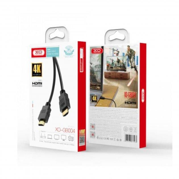 Кабель HDMI XO GB004 4K 60HZ Audio 1,5м Black - фото 6