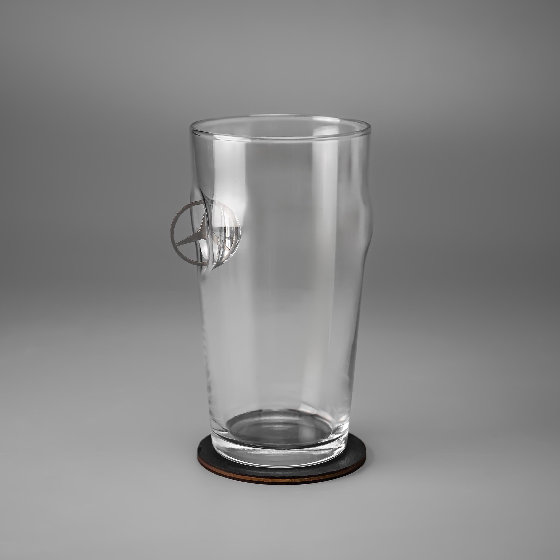 Бокал для пива с автомобильной вставкой Mercedes VSKLO 500 мл (19483985) - фото 3 Бокал для пива с автомобильной вставкой Mercedes VSKLO 500 мл (19483985) - фото 3