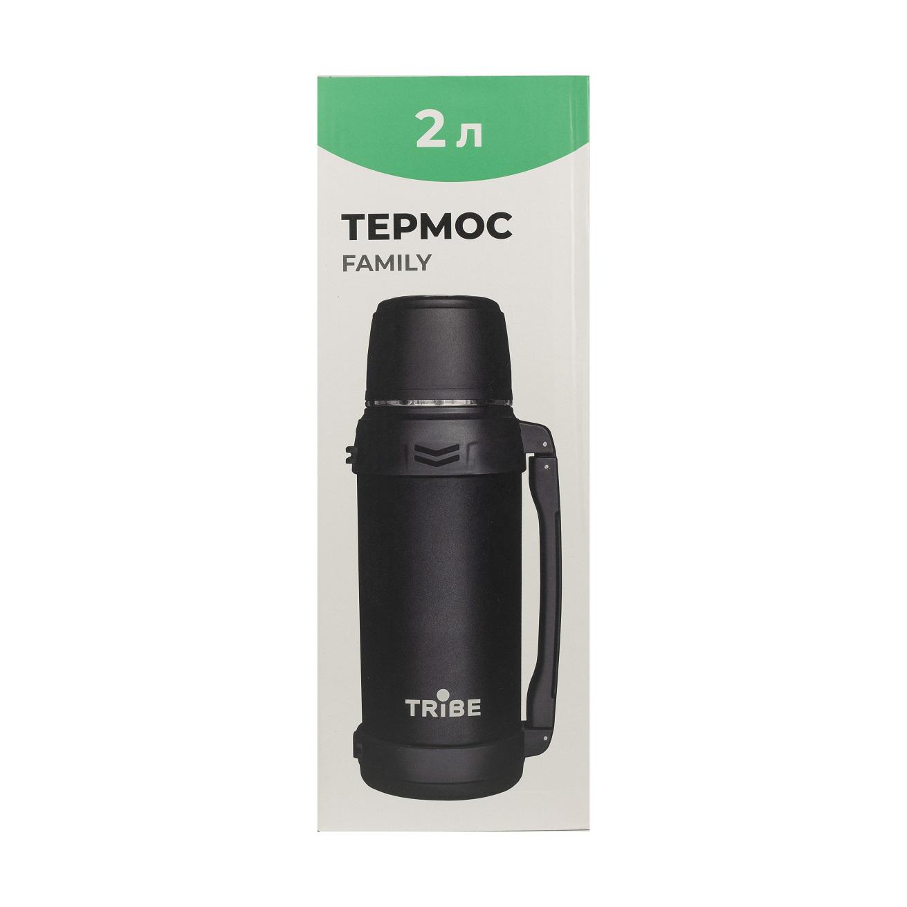 Термос с ручкой Tribe Family Line 2 л Черный (T-DG-0001-Black) - фото 3 Термос с ручкой Tribe Family Line 2 л Черный (T-DG-0001-Black) - фото 3