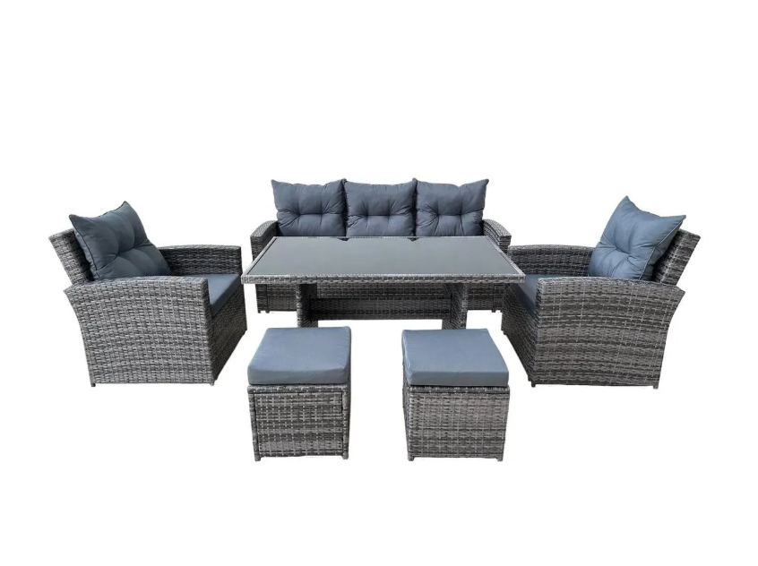 Комплект садових меблів Garden Line MARINNE III 6 пр. Сірий (ABI3347-)