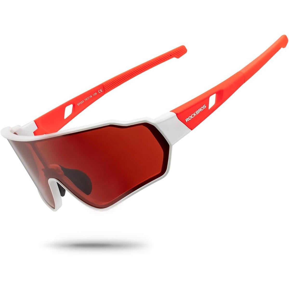 Спортивные солнцезащитные очки ROCKBROS 10162 поляризованные Белый/Черный (RB-10162-2399)