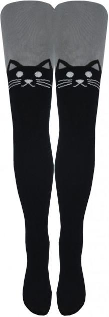 Колготки детские демисезонные Легка Хода 8203 104-112см Серебро-черный