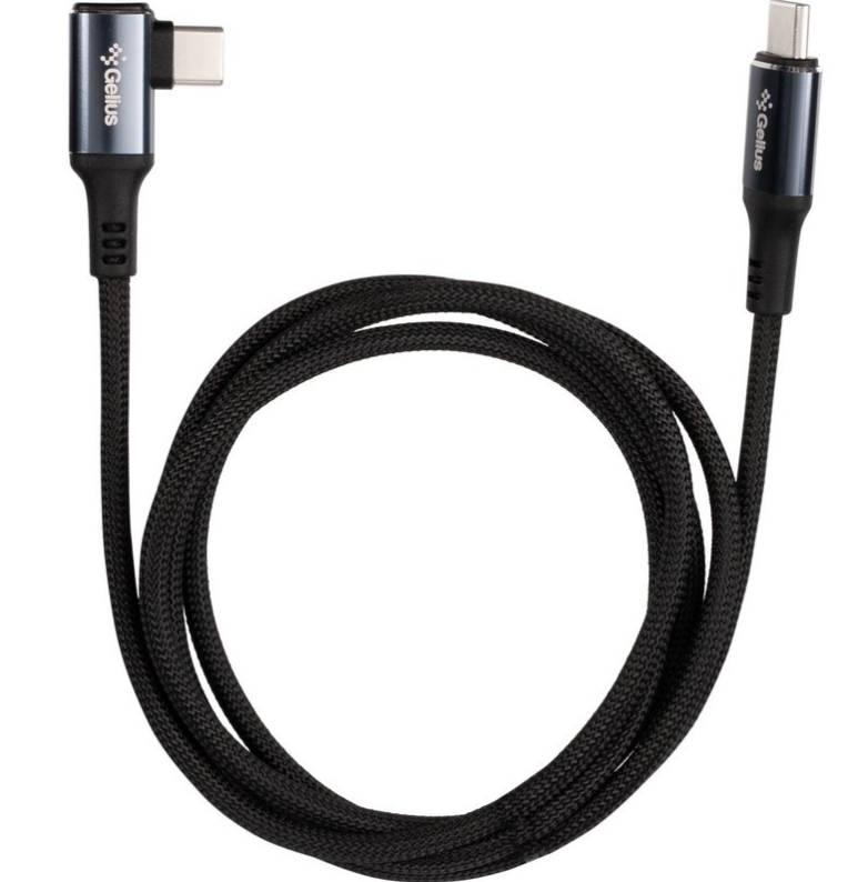 Кабель USB Gelius Corner GP-UCN011 Type-C to Type-C 100W 1,2 м Black (2638487040) - фото 2
