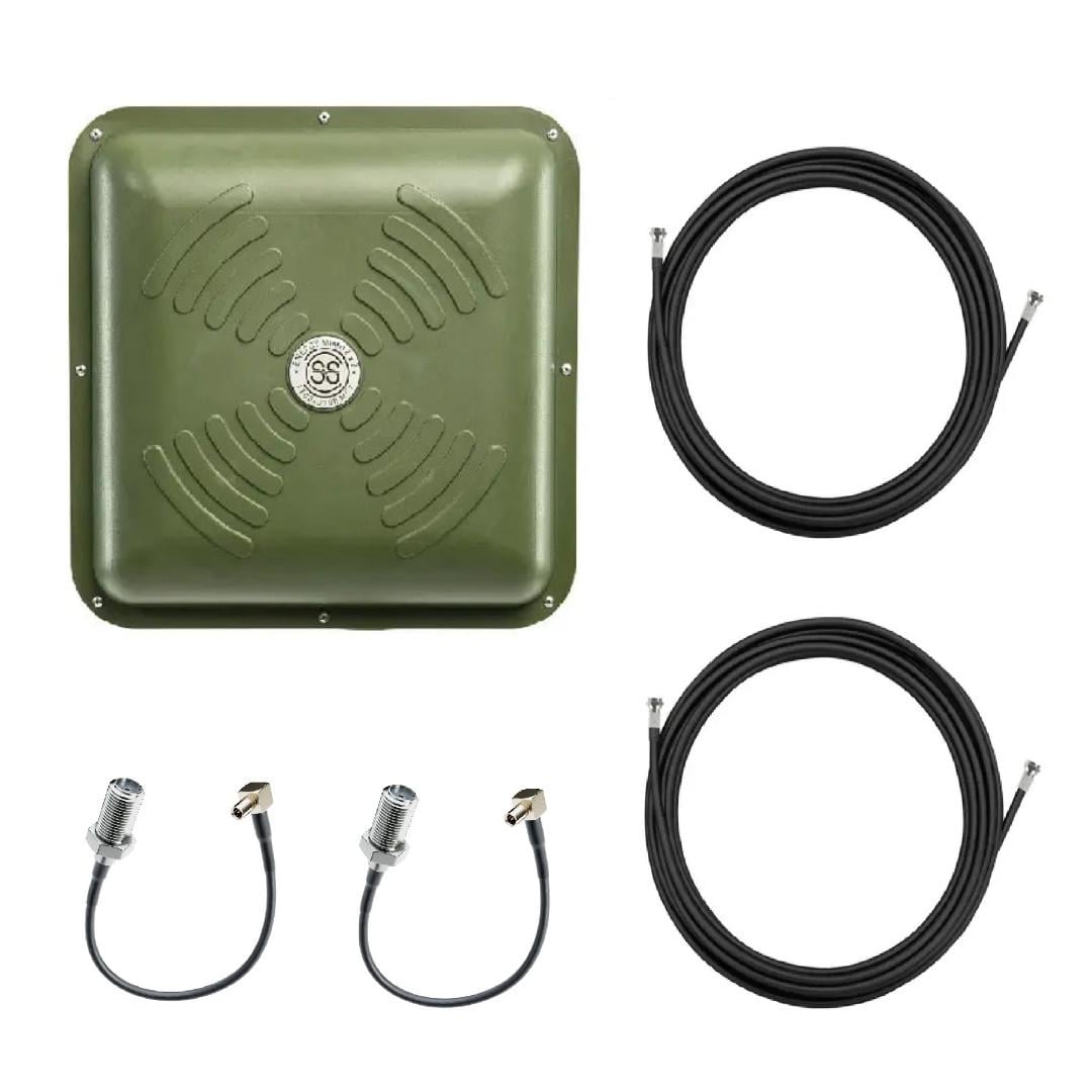 4G-антенна панельная для роутера MIMO 2х15 дБм 1700-2700 мГц (31717346)