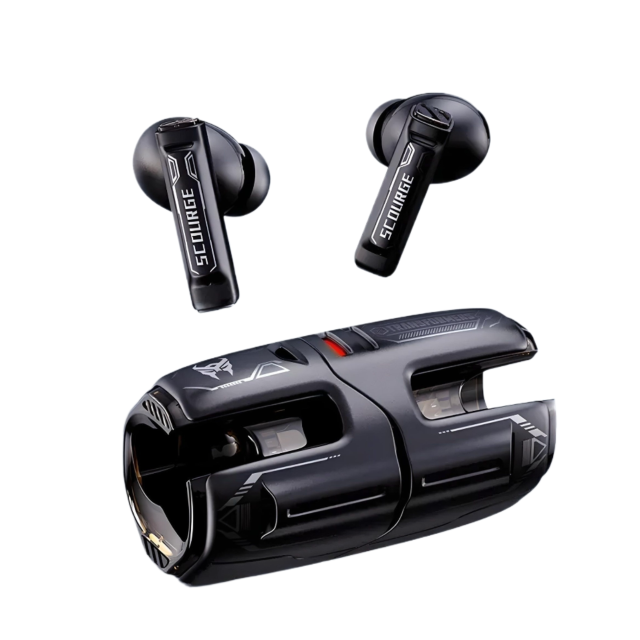 Наушники вакуумные Hasbro Transformers TF-T01 Pro SCOURGE с игровым режимом Black (2299023830)