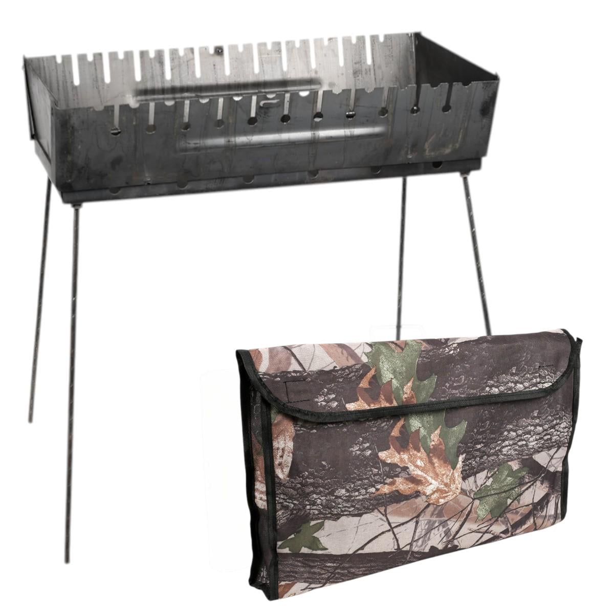 Мангал раскладной с чехлом KITUA BBQ на 12 шампуров