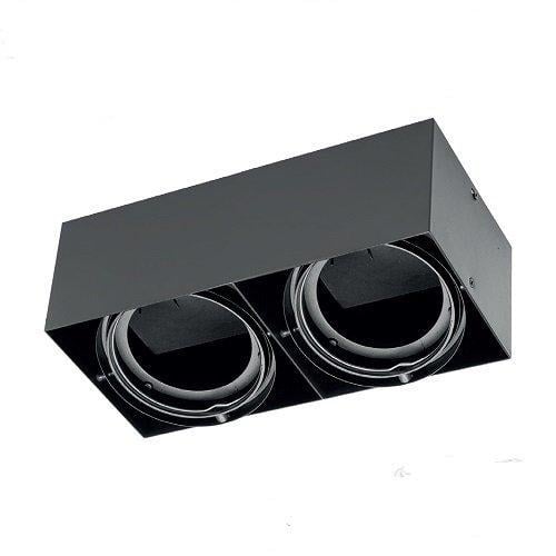 Светильник точечный GTV Pireo N OP-PIREN2-20 2хAR111 поворотный двойной Black (1020480464)