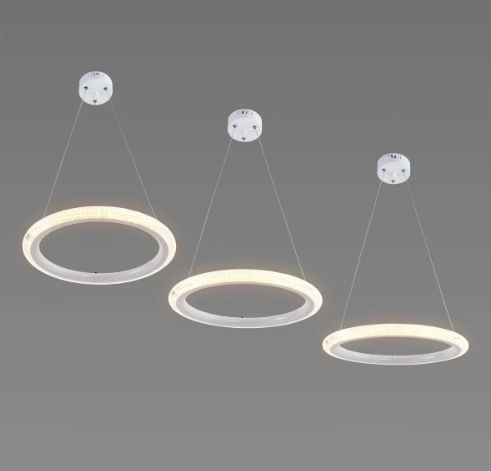 Люстра подвесная светодиодная Sirius 114W с тремя акриловыми подвесами 3500-6500К (B S2030/3)