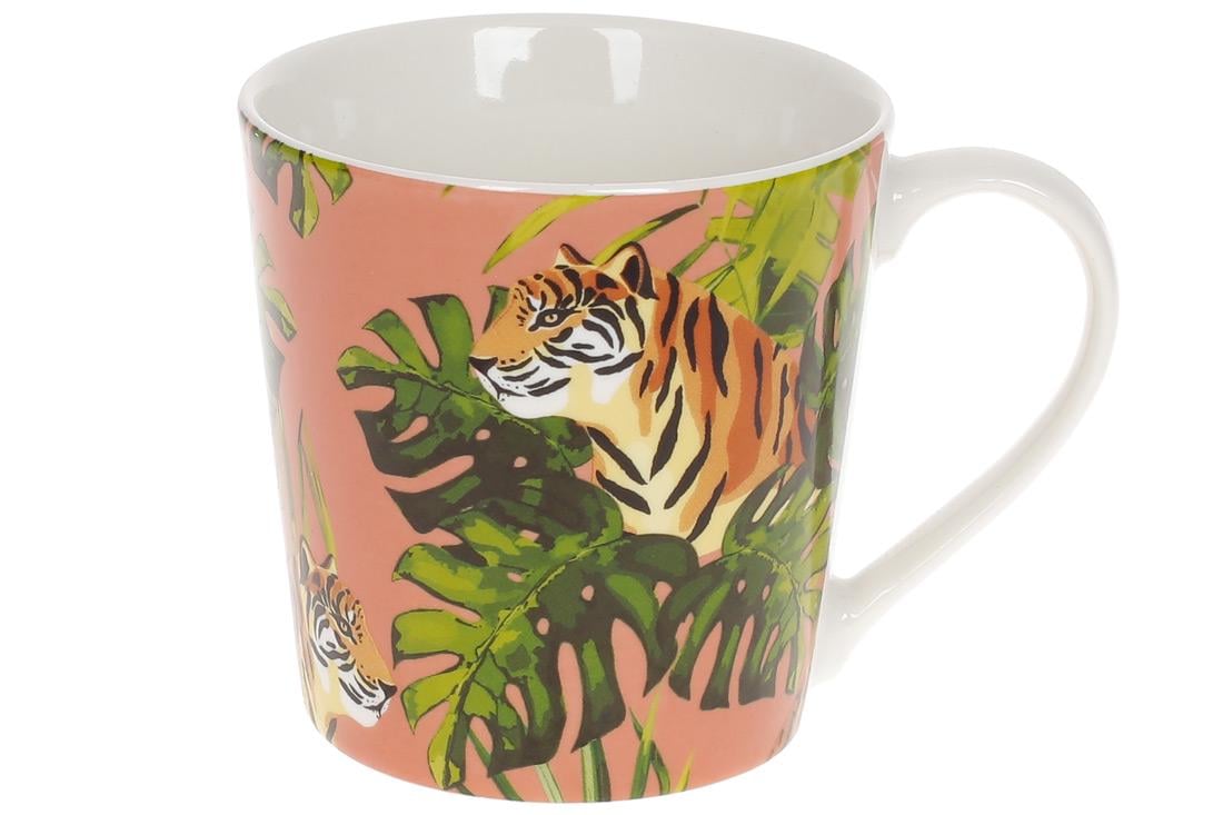 Кружка фарфоровая BonaDi Тигр 390 мл (248-714)